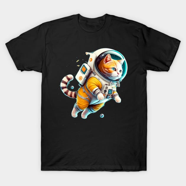 ap lang space cat - astronaut cat T-Shirt by KhaledAhmed6249